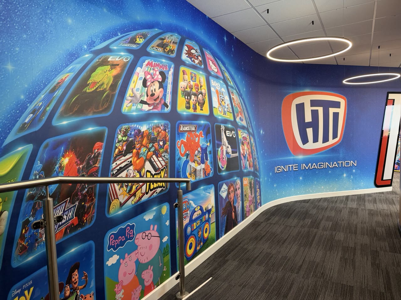 HTI Group branded corridor graphics, Mill Farm, Kirkham, Ignite Imagination